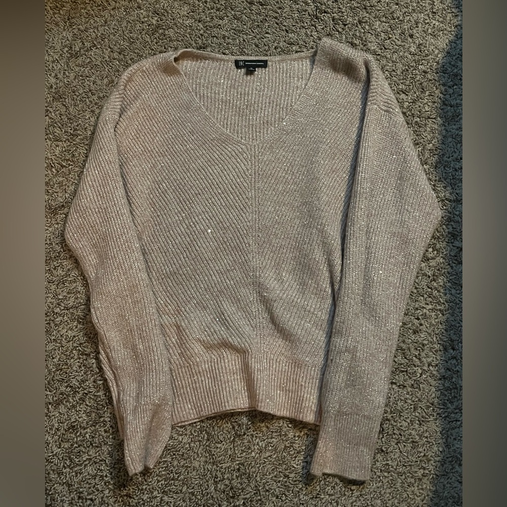 INC international Concept Women's Sequined Shimmer Sweater Sz XL